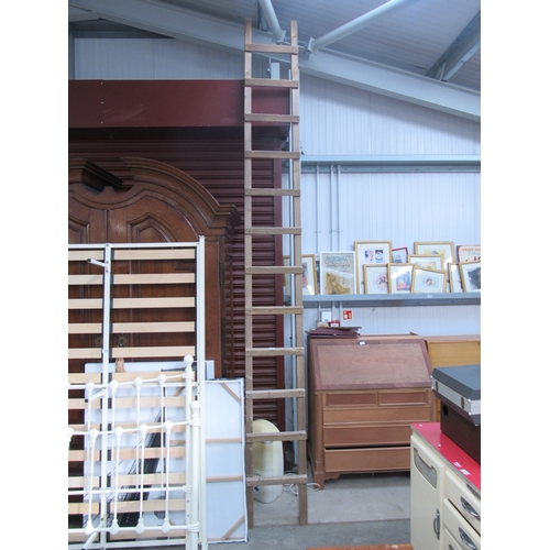 3336 - A full height pine barn ladder 3.6m   (R) £15