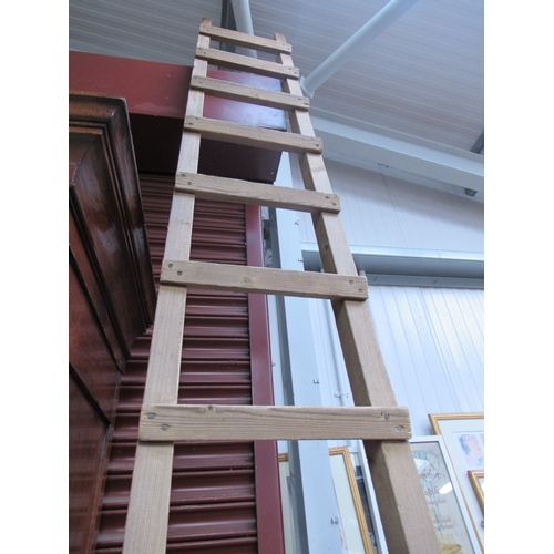 3336 - A full height pine barn ladder 3.6m   (R) £15