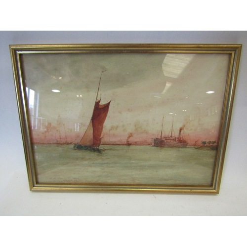 1145 - W.M BIRCHALL: Two watercolours of boating scenes, 