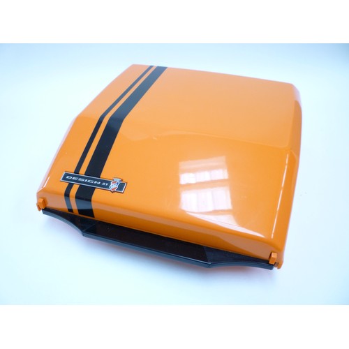 1335 - A Smith Corona GT Typewriter in orange, 'Design by Ghia'