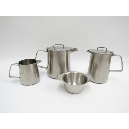 1351 - A Robert Welch designed four piece stainless steel 