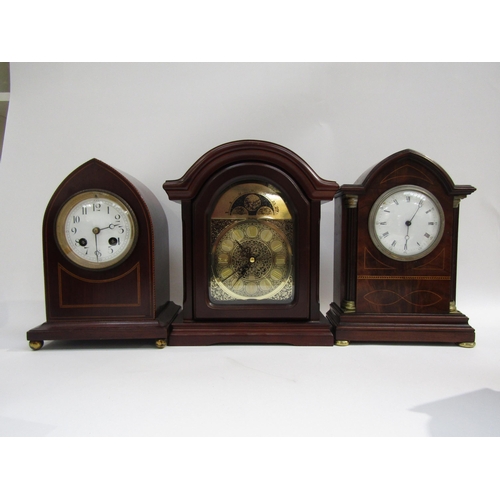8029 - Five assorted mantel clocks including lancet, arch and domed top Comitti