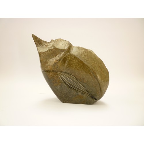 1462 - MERYEM SIEMMOND (Contemporary Suffolk artist) - An abstract sculpture in volcanic stone. Signed to t... 