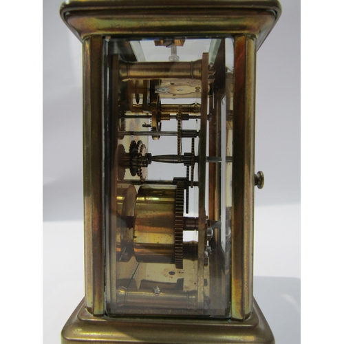 8081A - A 20th Century Bullen of Norwich brass cased carriage clock. 11cm tall   (E) £30-40