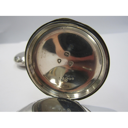 8094 - Two silver full hunter cased pocket watches (Waltham USA & Turkish market dial) together with two si... 