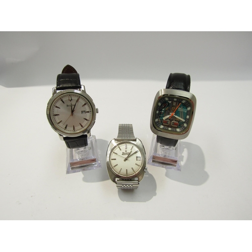 8156 - Two vintage Bulora Accutron wristwatches together with a modern Bulora wristwatch (2 with boxes) (3)