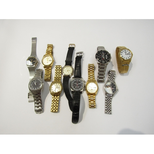 8162 - Ten assorted Citizen wristwatches including Eco-Drive, quartz, chronographs, automatic etc.