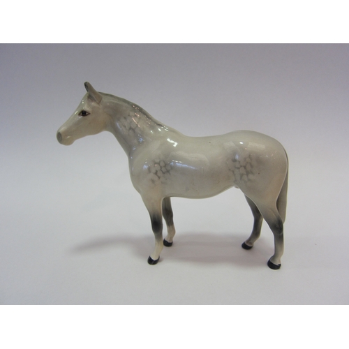 1005 - A Beswick Thoroughbred Stallion (small) in grey gloss, model no. 1992