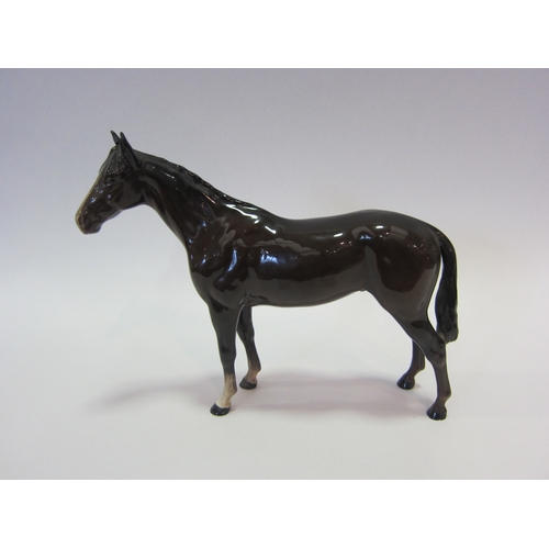 1010 - A Beswick Bois Roussel Racehorse in brown gloss, model no. 701