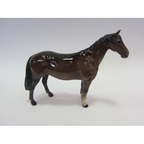 1012 - A Beswick Huntsman's Horse in brown gloss, model no. 1484