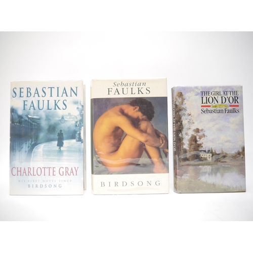 6081 - Sebastian Faulks [The French Trilogy], comprising 'The Girl at the Lion d'Or', 1989, signed piece mo... 