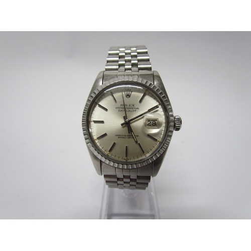 8125 - A Rolex Oyster Perpetual Datejust, stainless steel, with document case, guarantee and booklet, circa... 