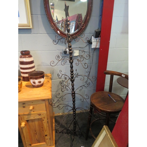 1102 - A metal sectional Christmas tree, 165cm tall