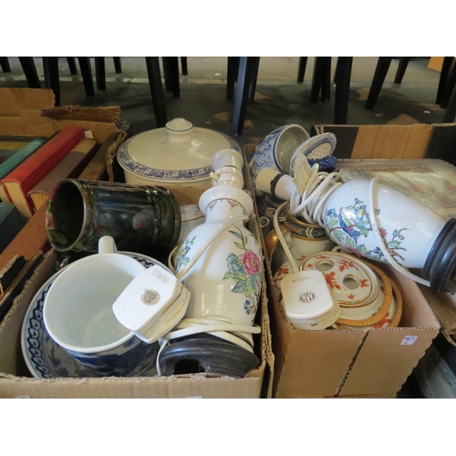 1201 - A quantity of modern ceramics, mostly Oriental including teapots, bowls, etc.