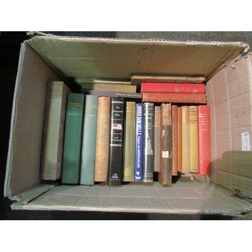 1220 - Four boxes of mixed books, mainly literature, plays/theatre, etc., including Jane Austen, Charles Di... 