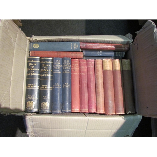 1220 - Four boxes of mixed books, mainly literature, plays/theatre, etc., including Jane Austen, Charles Di... 