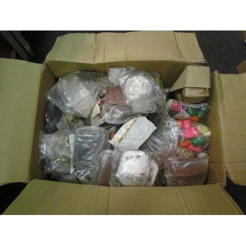 1230 - Two boxes of costume jewellery many in original packaging