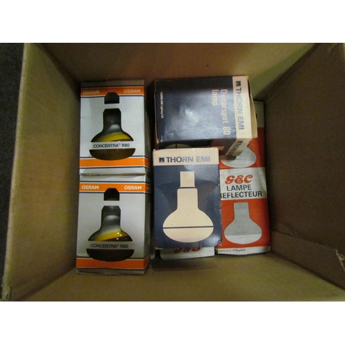 1273 - A box of vintage light bulbs; Cryselco coloured bulbs, Osram, etc  (E)  £10-20