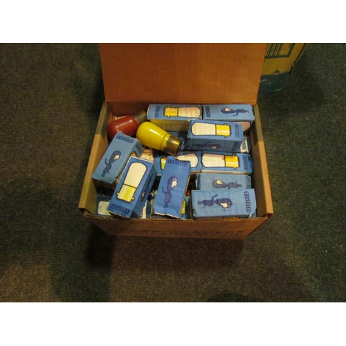 1273 - A box of vintage light bulbs; Cryselco coloured bulbs, Osram, etc  (E)  £10-20