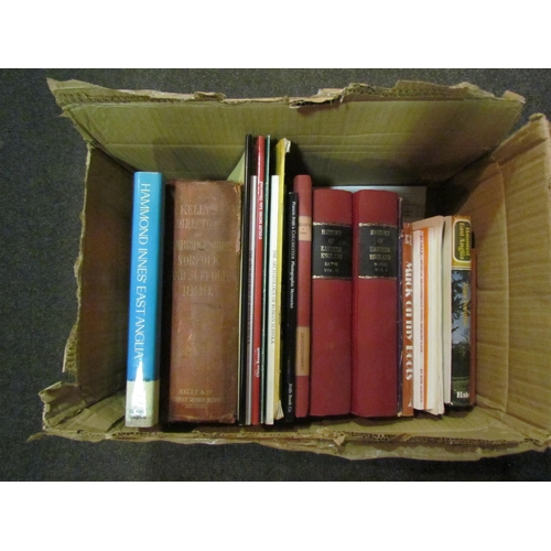 1278 - A box of East Anglia interest books, including Kelly's Directory of Cambridgeshire, Norfolk & Suffol... 