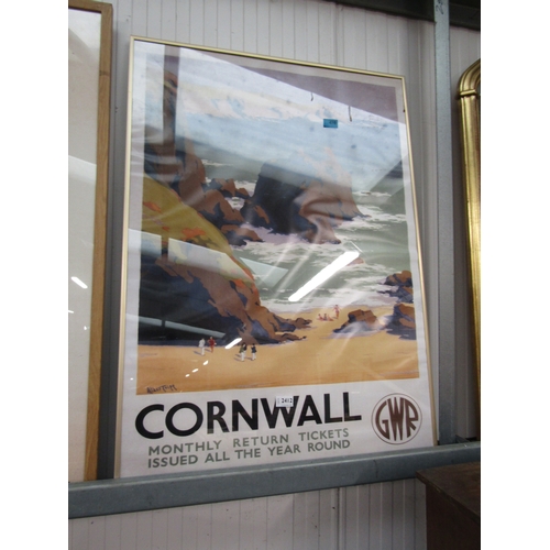 2412 - A GWR Cornwall poster