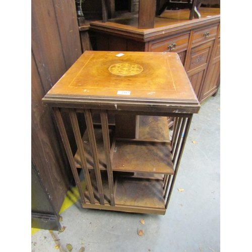 2467 - A walnut revolving bookcase        (E) £15-25