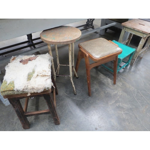 2013 - Five assorted stools