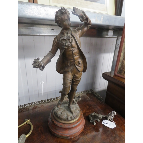 2090 - A spelter figure of a gentleman by Kossowski          (R) £20