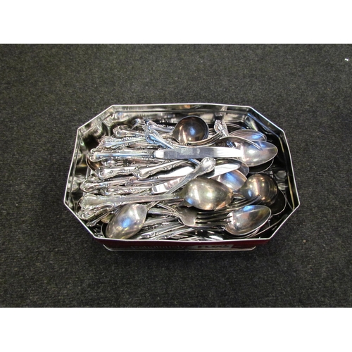 1221 - A quantity of Viners silver plated cutlery, scrolled terminals