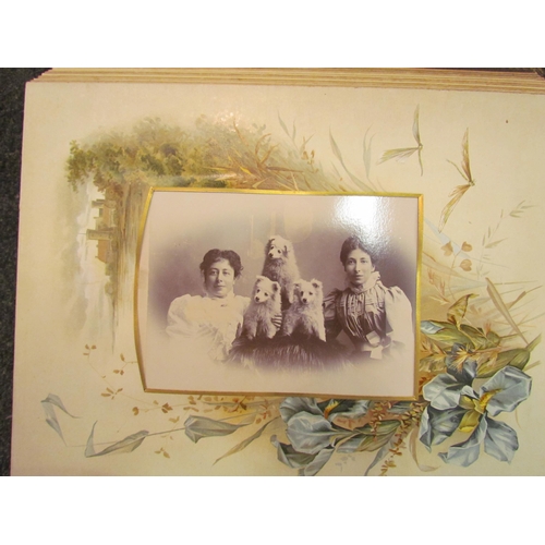 1525 - Three late 19th/early 20th Century Cartes de Visite albums together with loose photos, cuttings, etc... 