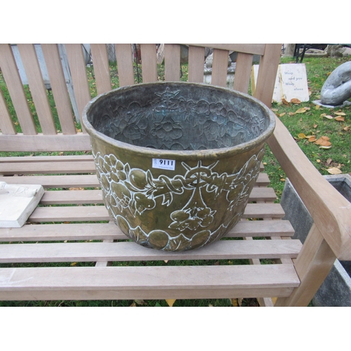 9111 - A brass embossed planter