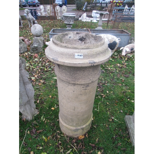 9167 - A buff chimney pot, 34