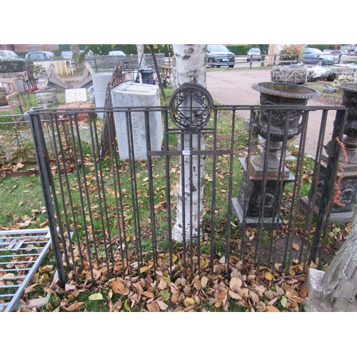 9196 - A pair of wrought iron drive gates, 128