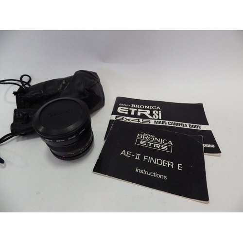 5005 - A Zenza Bronica ETRsi medium format camera with 75mm and 24mm lenses