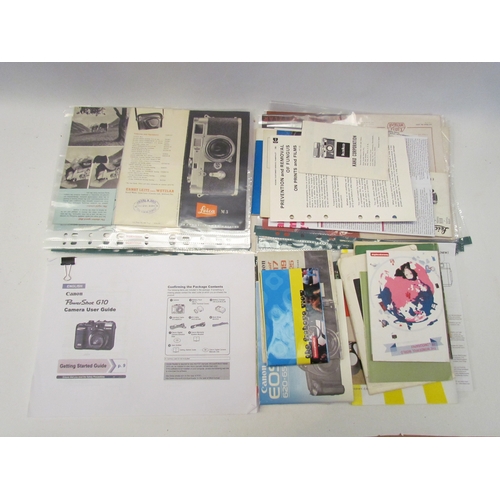 5111 - A quantity of ephemera including Leica    (E) £15-25