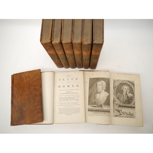 6278 - (Homer.) Alexander Pope: 'The Iliad of Homer; The Odyssey of Homer', London, J. Whiston et al, 1771,... 