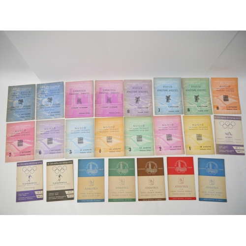 6315 - Twenty three Olympic Games programmes 1948-1960, comprising 5 Athletics programmes London Olympics 1... 