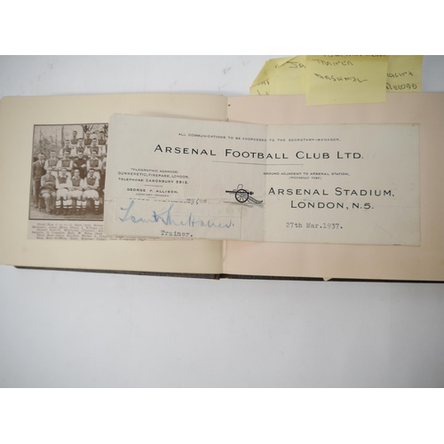 6316 - An autograph album c.1920's-1940's, signatures of several sportspeople, including footballers Tommy ... 