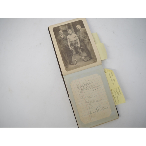 6316 - An autograph album c.1920's-1940's, signatures of several sportspeople, including footballers Tommy ... 