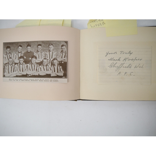 6316 - An autograph album c.1920's-1940's, signatures of several sportspeople, including footballers Tommy ... 