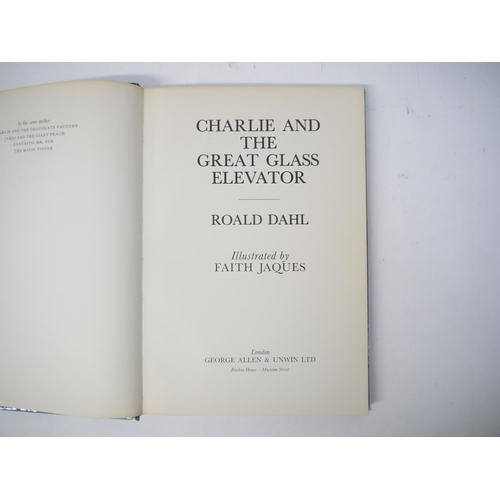 6005 - Roald Dahl: 'Charlie and the Great Glass Elevator', London, George Allen & Unwin, 1973, 1st edition,... 