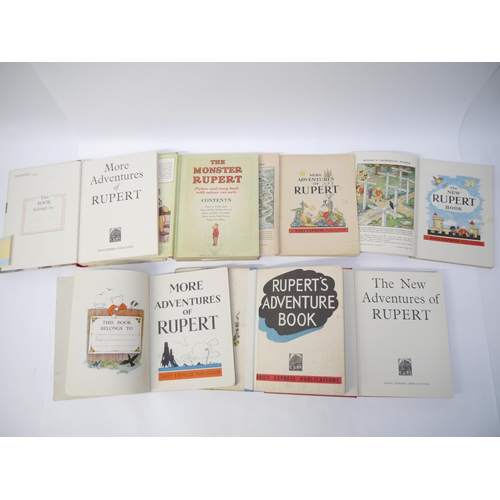 6006 - Alfred Bestall/Mary Tourtel, seven various Rupert annuals, comprising 'The New Adventures of Rupert'... 