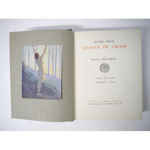 6026 - Walt Whitman: Margaret C. Cook (illustrated): 'Leaves of Grass', London, J.M. Dent, 1913, 24 tipped ... 