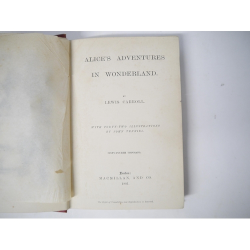 6028 - Lewis Carroll [i.e. Charles Lutwidge Dodgson]: 'Alice's Adventures in Wonderland; Through the Lookin... 