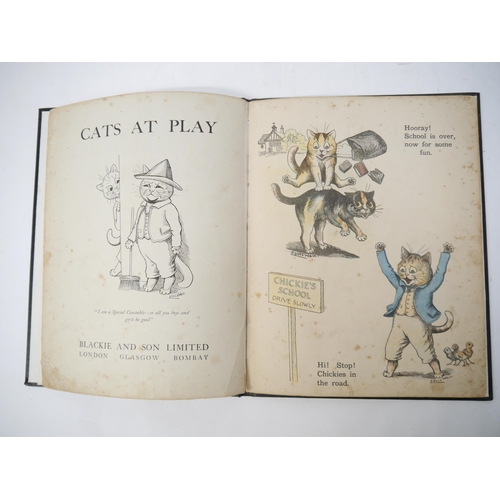 6035 - Louis Wain: 'Cats at Play', London, Blackie, [1917], 1st edition, 12 unnumbered pages of colour illu... 