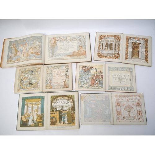 6040 - Six late C19th colour illustrated books by Walter & Thomas Crane, including Walter Crane, 4 titles: ... 