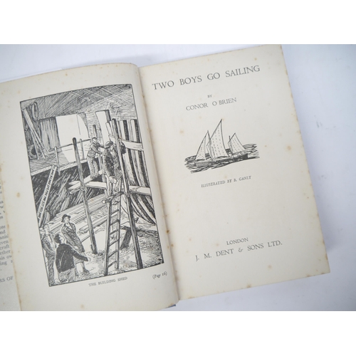 6046 - Conor O'Brien: 'Two Boys Go Sailing', London, J.M. Dent, 1936, 1st edition, b/w frontis + 12 b/w pla... 