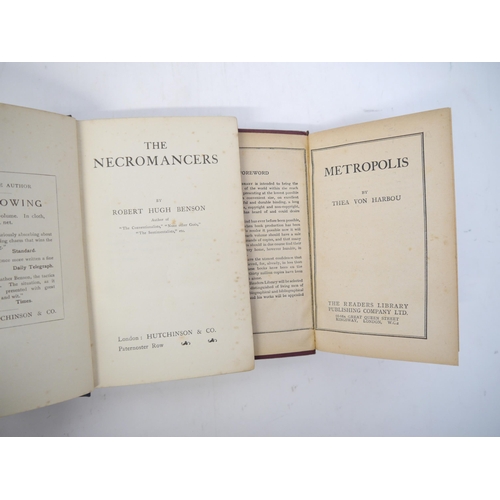 6059 - Thea von Harbou: 'Metropolis', London, Reader's Library, September 1927, 1st edition, 4th printing, ... 