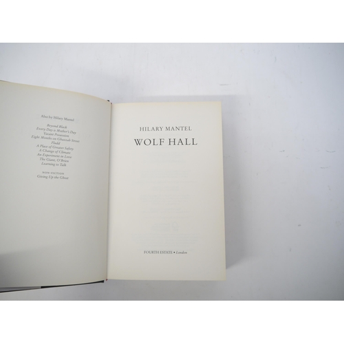 6063 - Hilary Mantel: 'Wolf Hall', London, Fourth Estate, 2009, 1st edition, 1st impression, original cloth... 