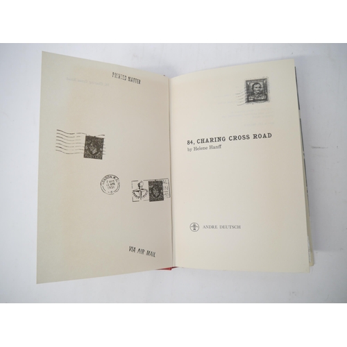 6073 - Helene Hanff: '84, Charing Cross Road', London, Andre Deutsch, 1971, 1st edition, original cloth, du... 